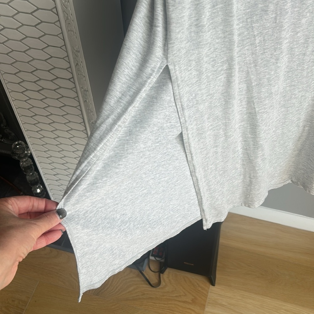 SUMMERSALT Heather Gray Dress with muscle tee sleeves - Picture 7 of 9